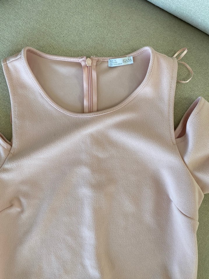 Pembe Kısa Kollu Kadın Tulum - Görsel 5