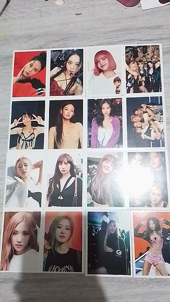 SIFIR BLACKPİNK 16 LI FOTOKARD