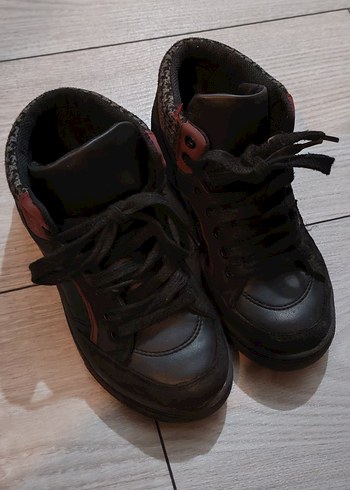 Erkek Çocuk Siyah Bağcıklı Street Wear Bot - Görsel 6