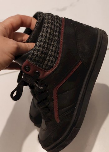 Erkek Çocuk Siyah Bağcıklı Street Wear Bot - Görsel 5