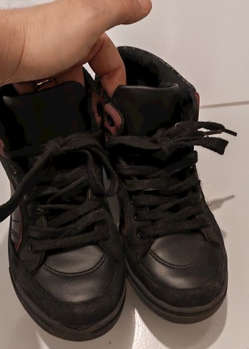 Erkek Çocuk Siyah Bağcıklı Street Wear Bot - Görsel 4