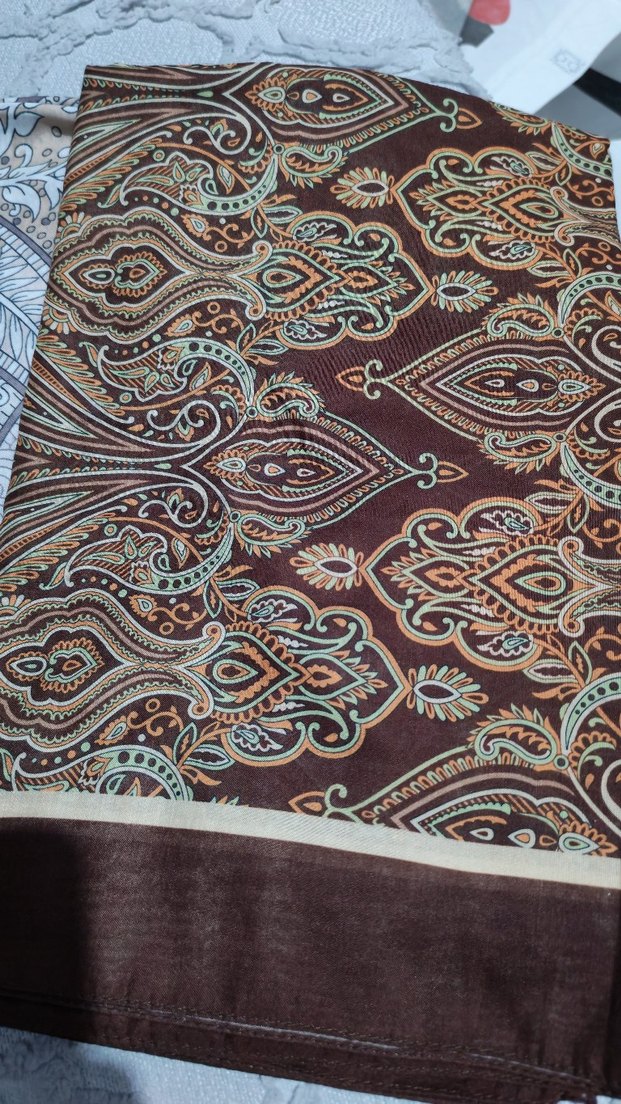 Gri Dantel Detaylı Bohem Kadın Şal - Görsel 3