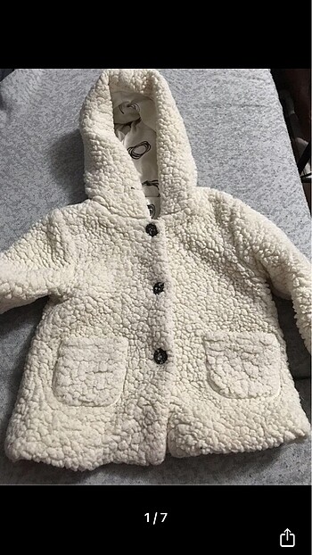 Kız çocuk peluş mont