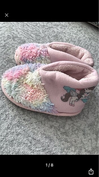Kız çocuk unicorn panduf ev ayakkabısı