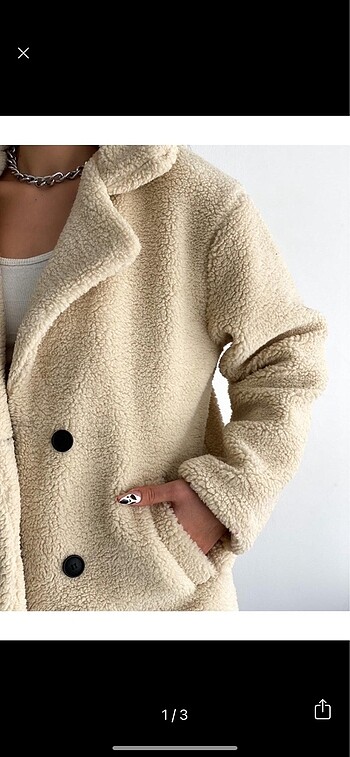 xs Beden dört düğme peluş mont astarlı
