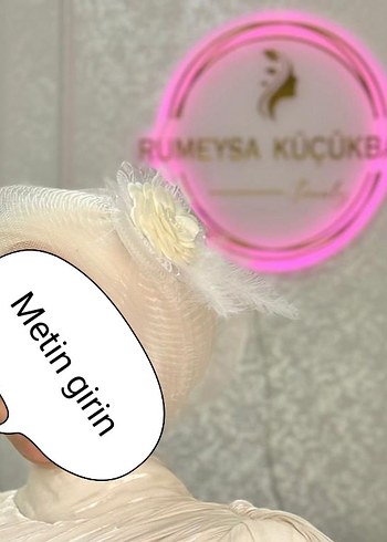 nikah şapka ve küpe