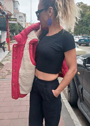 Pembe Kemerli Kadın Şişme Yelek - Görsel 5