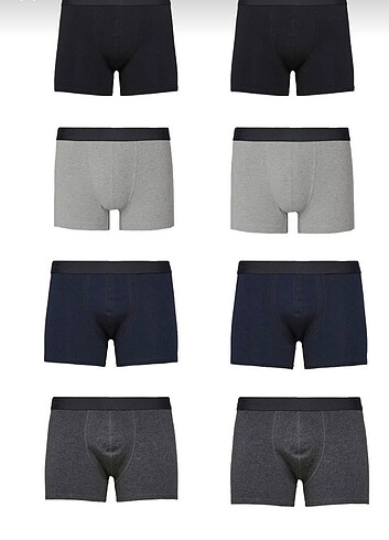 Erkek likralı boxer 8 li 