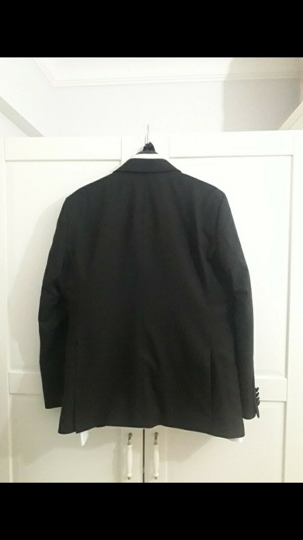 Siyah Modern Klasik Erkek Takım Elbise - Görsel 2