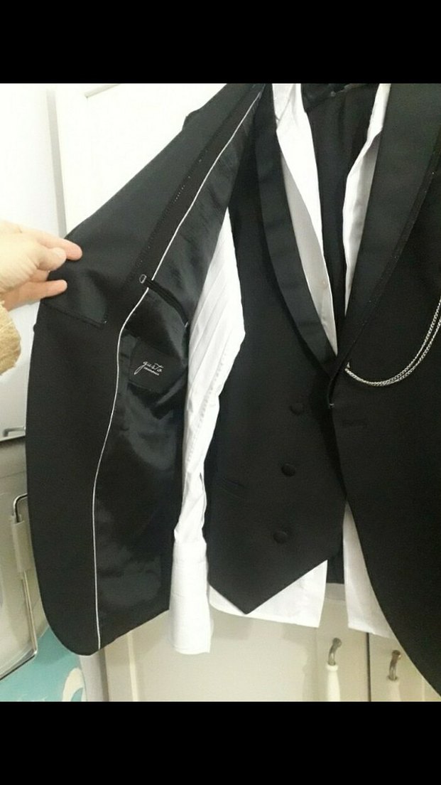 Siyah Modern Klasik Erkek Takım Elbise - Görsel 3