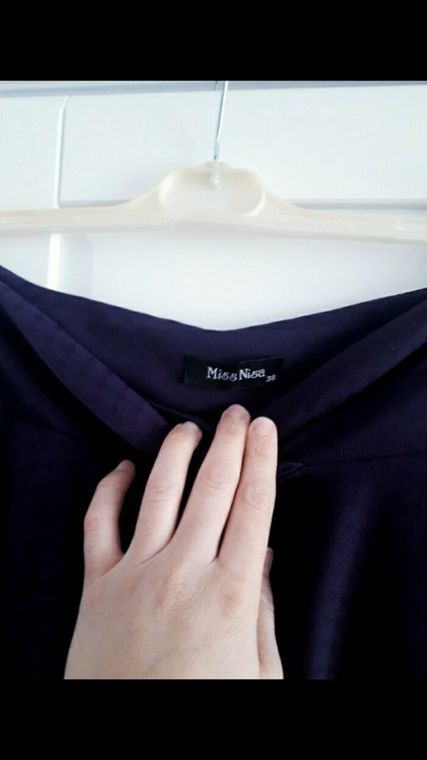 Mor Drapeli Uzun Kadın Etek - Görsel 5