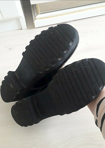 Siyah Yılan Desenli kadın Klasik Ayakkabı - Görsel 4