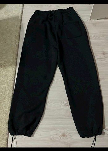 Siyah erkek uzun Sweatpants Rahat Kesim - Görsel 2