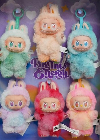 Labubu Pastel Renkli Peluş Anahtarlık Seti