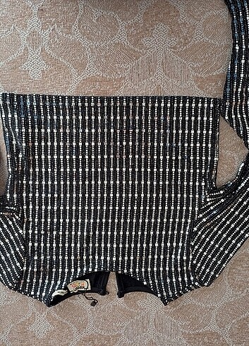 11-12 Yaş Beden Payetli crop