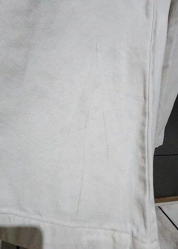 Beyaz Midi Kemerli Kız çocuk Pantolon - Görsel 2