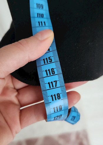 Kemerli Siyah Uzun Kaban - Görsel 4