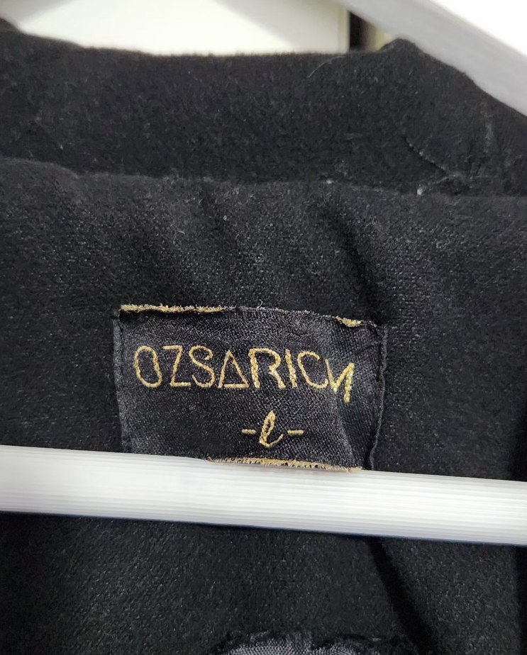 Kemerli Siyah Uzun Kaban - Görsel 3