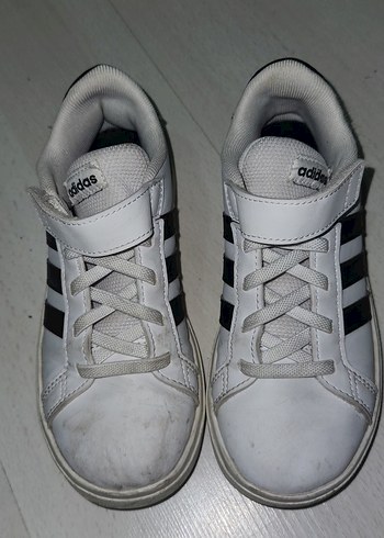 Erkek Çocuk Beyaz Adidas Cırtlı Spor Ayakkabı - Görsel 3