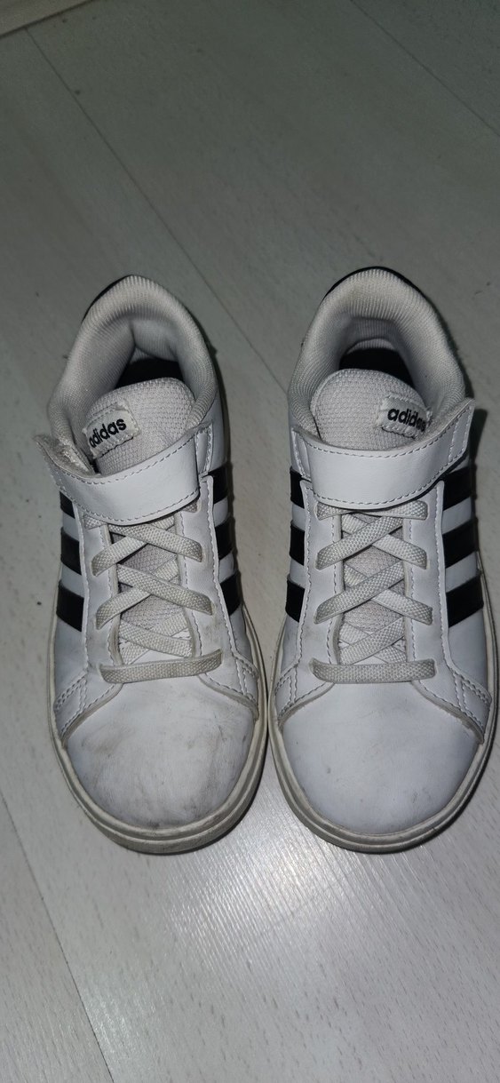 Erkek Çocuk Beyaz Adidas Cırtlı Spor Ayakkabı - Görsel 3