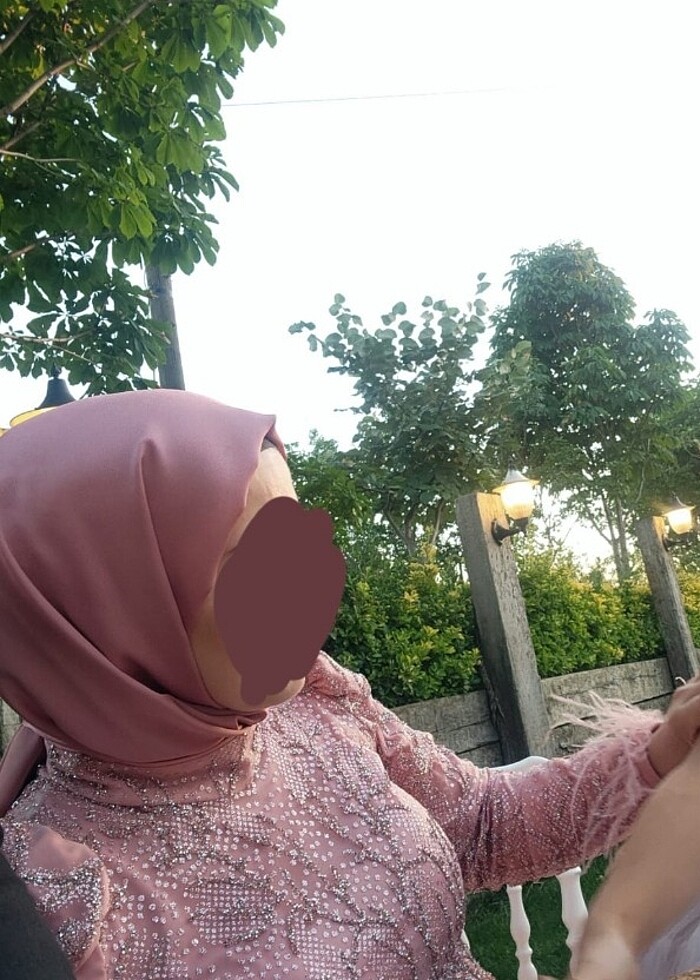 Pembe abiye elbise - Görsel 2