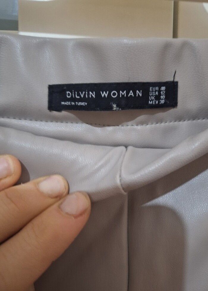 Dilvin deri tayt pantolon 40 beden - Görsel 5