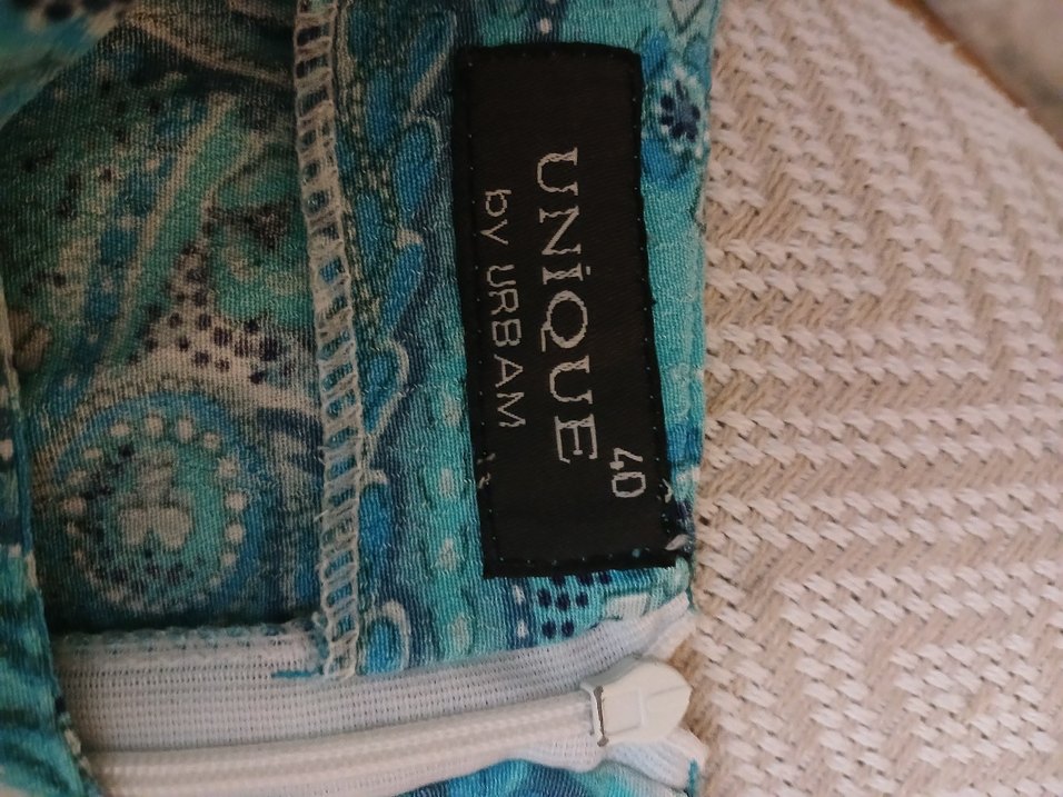 Mavi Bohem Desenli Elbise - Görsel 3