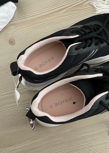 Siyah Bağcıklı Kadın Spor Ayakkabı - Görsel 7