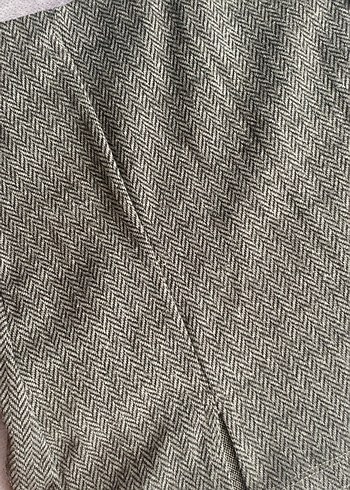 Gri Midi Pilili Kadın Etek - Görsel 5