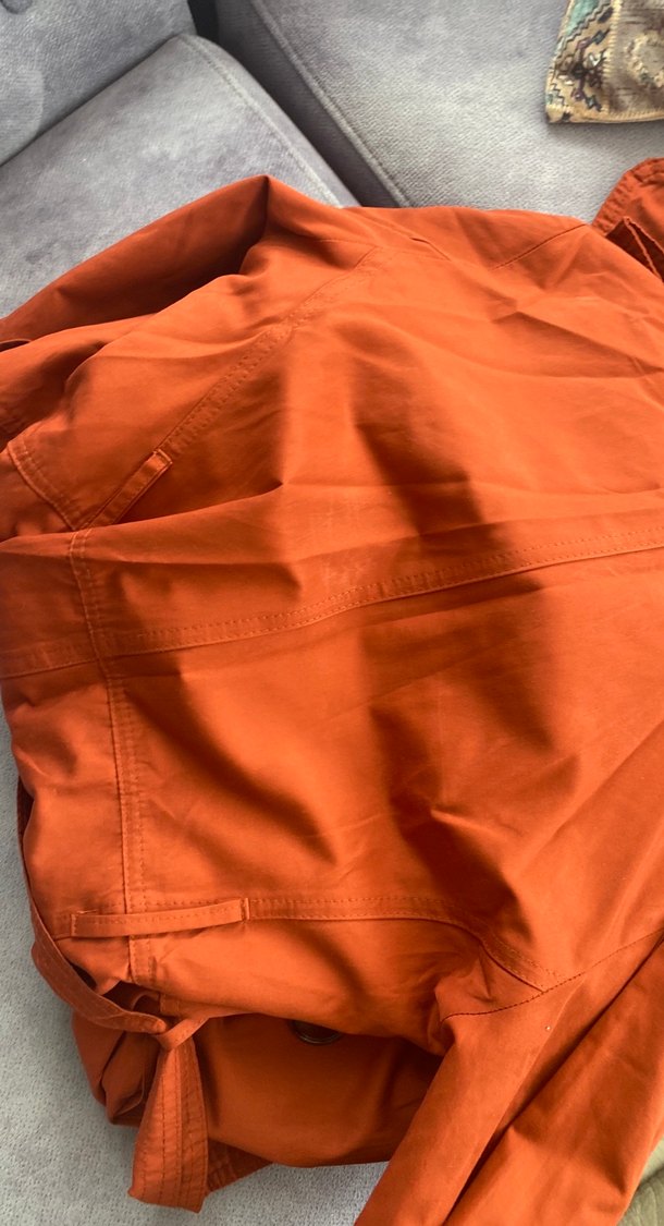 Düğmeli, Kolsuz, Uzun Kadın Trençkot - Görsel 4