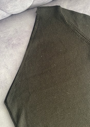 Siyah Kadın Boğazlı Triko Kazak - Görsel 3