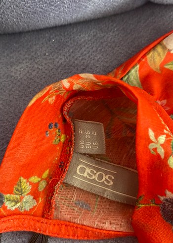 Bohem Uzun Kollu Kırmızı Desenli  Bluzu - Görsel 3