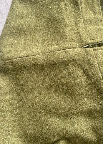 Haki Kadın Midi Mini Etek - Görsel 4