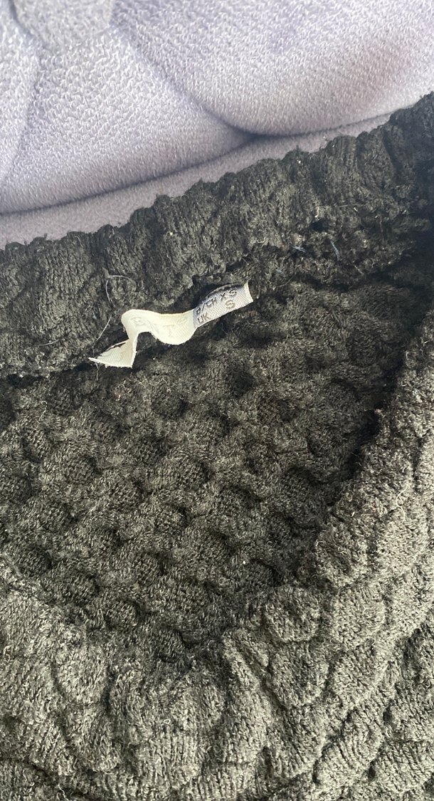 Gri Örme Boğazlı Kadın Hırka - Görsel 3