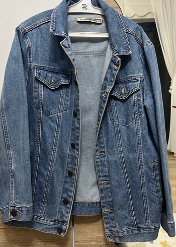 Kadın Mavi Denim Ceket Uzun Kollu