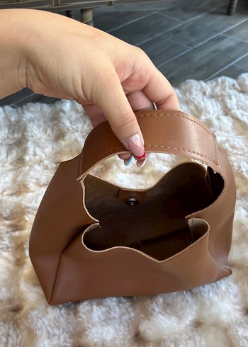 Diğer Kadın Kahverengi Deri Minimalist Çanta