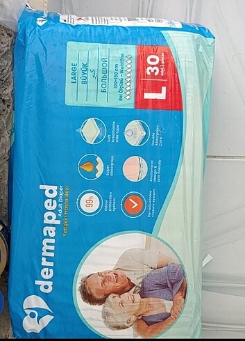 Hasta alt bezi 30 âdet 4 paket var