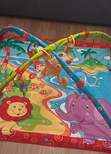 Tiny Love oyun halısı ve Fisher Price yastık 