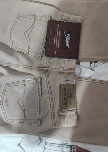 30 Beden camel Renk Bej Regular Fit Kot Pantolon