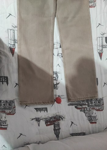 Diğer Bej Regular Fit Kot Pantolon