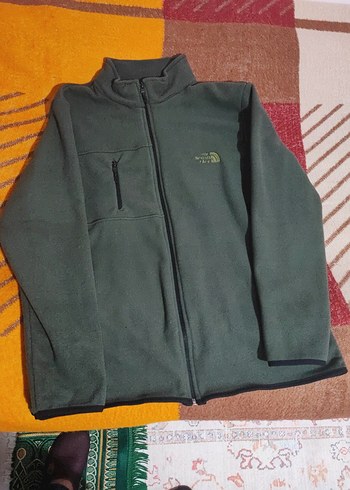 Erkek Gri ve haki yeşili Fermuarlı Boğazlı Polar - Görsel 3