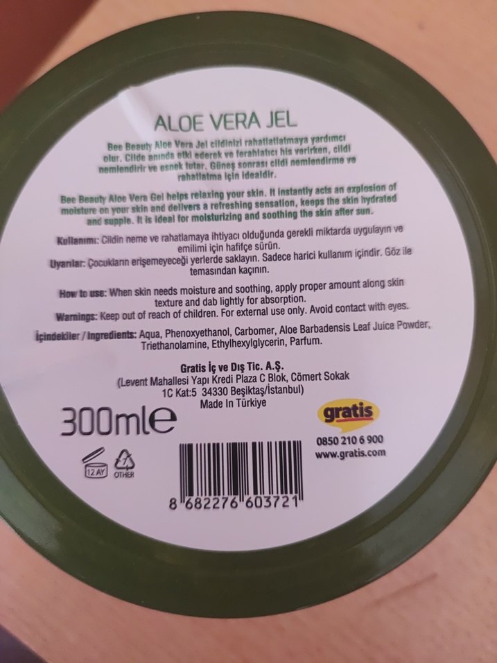 Bee Beauty Aloe Vera Rahatlatıcı Jel 300ml - Görsel 2