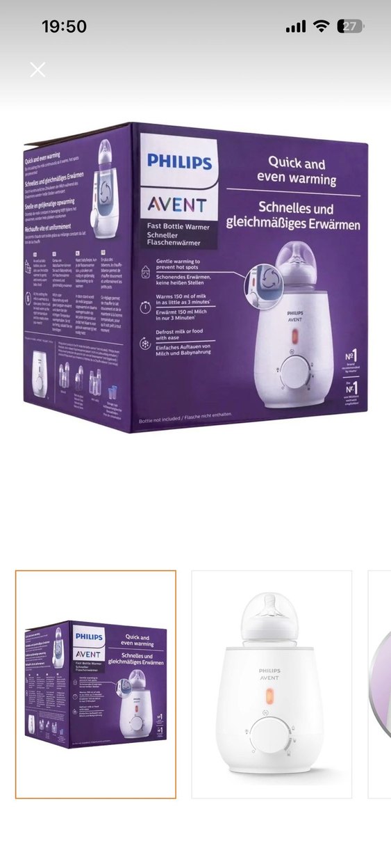 Philips Avent Hızlı ve Eşit Isıtıcı - Görsel 2
