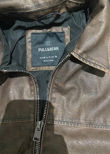 Kahverengi Deri Ceket - Görsel 3