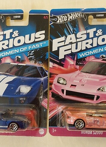 FAST AND FURİOUS WOMEN HONDA S2000 VE FORD GT HOT WHEELS 