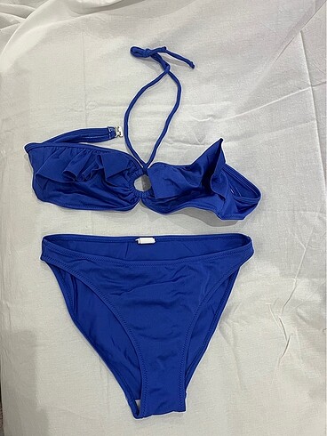 Saks mavi şık bikini takımı SUNSET