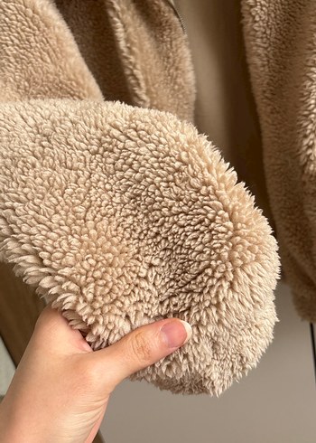 Bej Peluş Kadın Ceket - Görsel 2