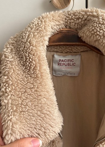 Bej Peluş Kadın Ceket - Görsel 4