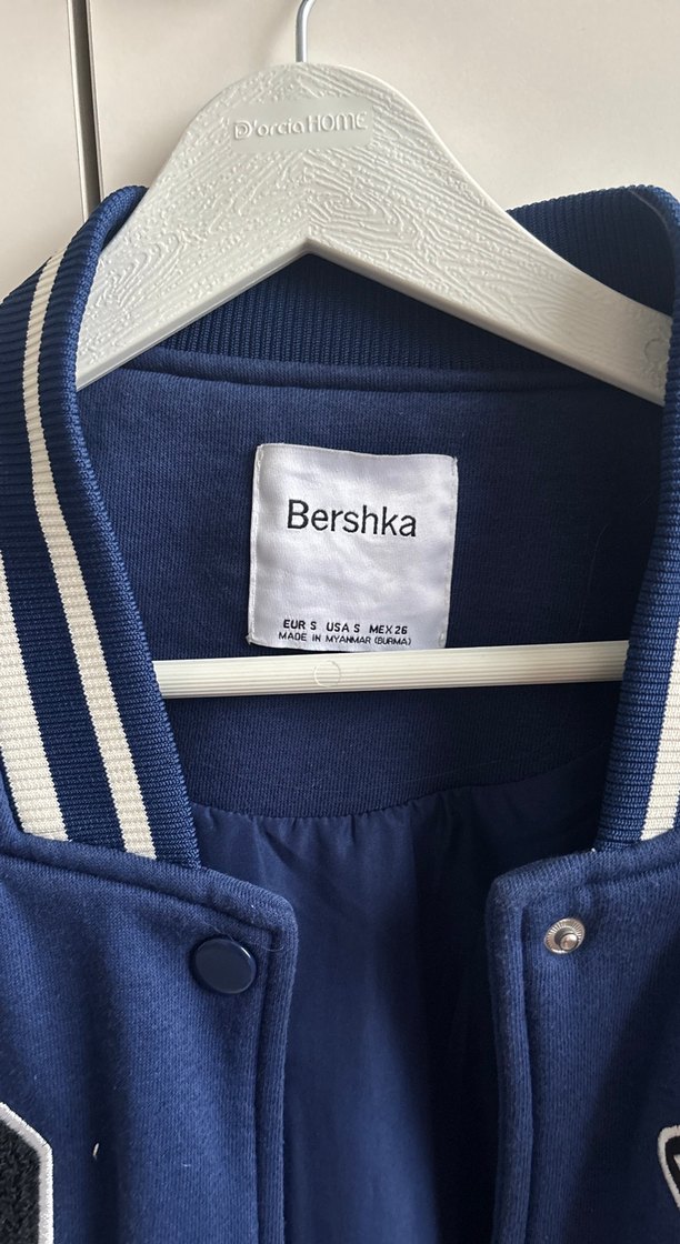 Mavi Baskılı Kadın Bomber Ceket - Görsel 2