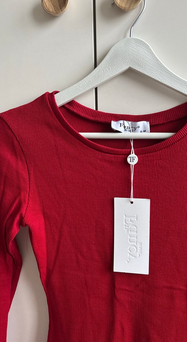 Bordo Kadın Uzun Kollu  Elbise - Görsel 2